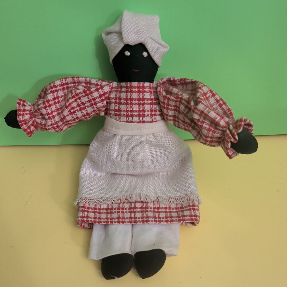 folk Art Rag Doll 10 inches Tall